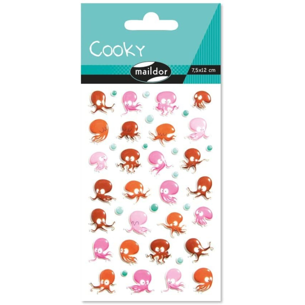 Cooky stickers, blksprutte