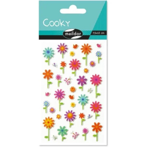 Cooky stickers, blomster III