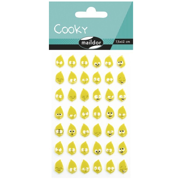 Cooky stickers, citroner