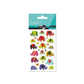 Cooky stickers, elefanter