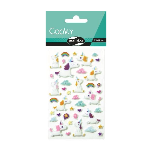 Cooky stickers, enhjrning