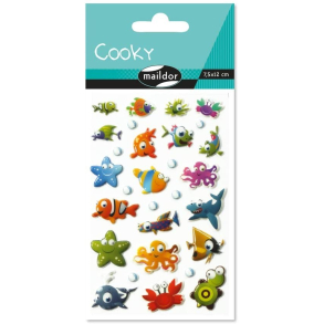 Cooky stickers, fisk