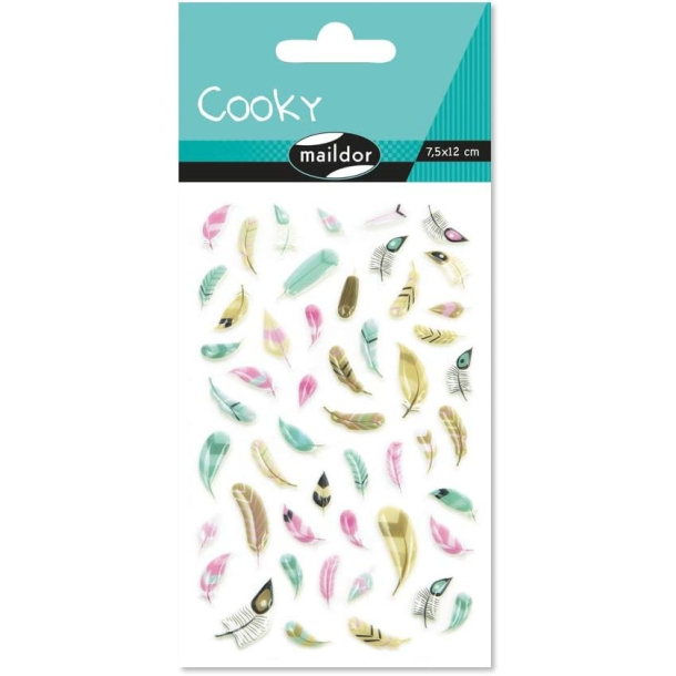 Cooky stickers, fjer