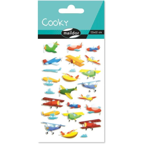 Cooky stickers, flyvemaskiner