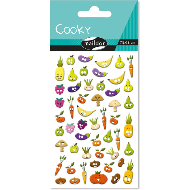 Cooky stickers, frugt og grnsager