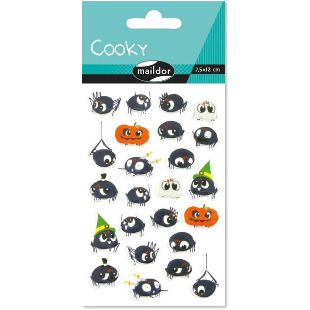 Cooky stickers, halloween edderkop