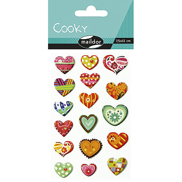 Cooky stickers, hjerter