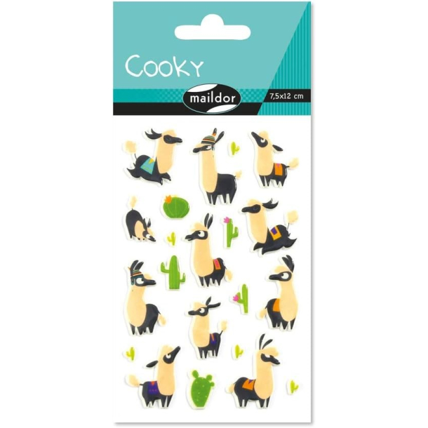 Cooky stickers, lama