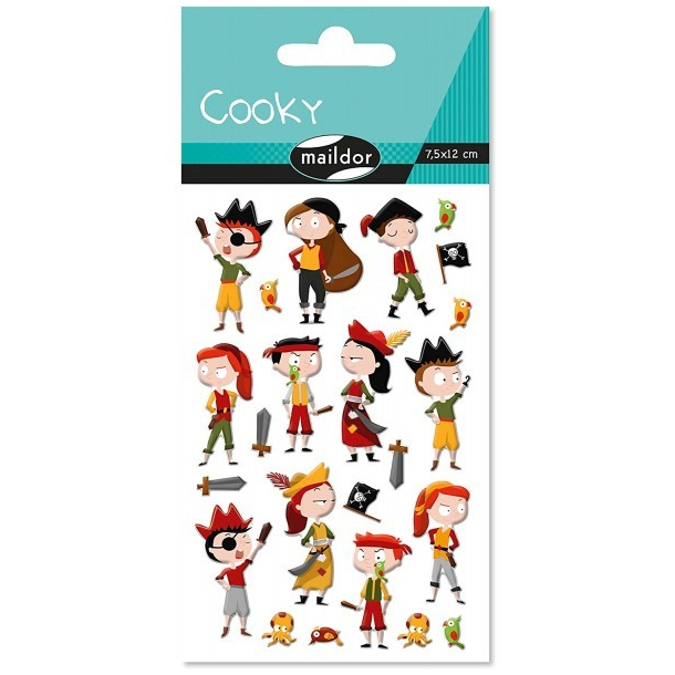 Cooky stickers, pirater