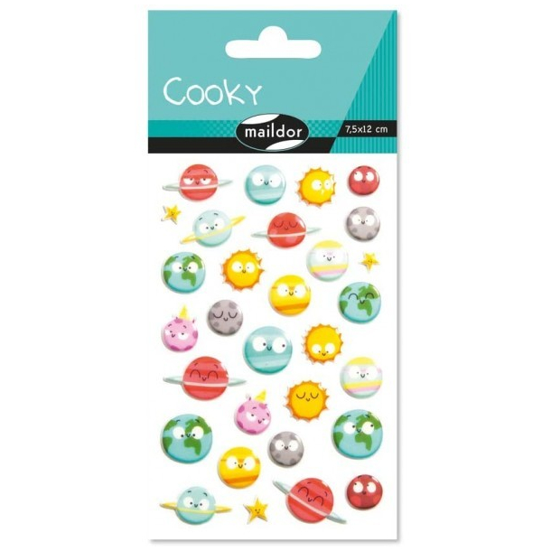 Cooky stickers, planeter