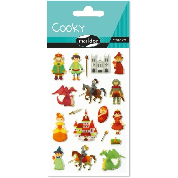 Cooky stickers, ridder og prinsesser