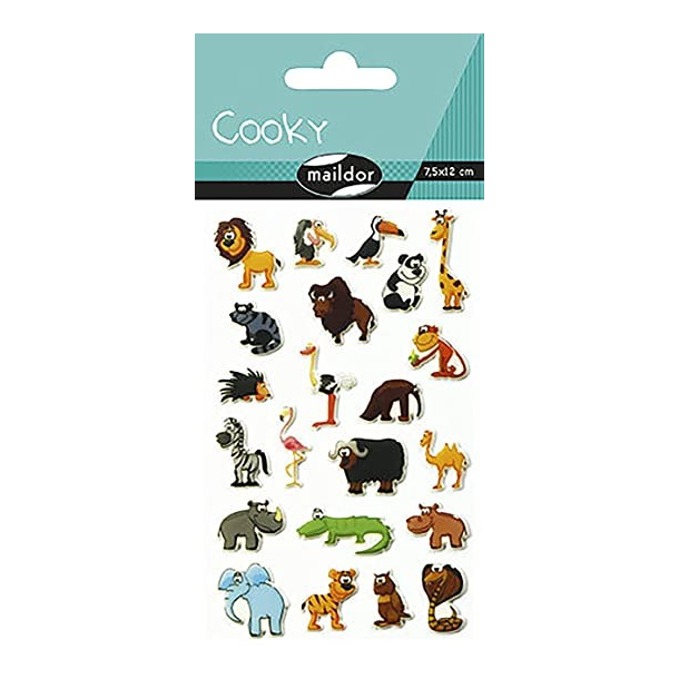 Cooky stickers, savannens dyr