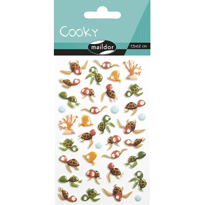 Cooky stickers, skildpadder