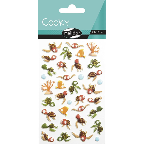 Cooky stickers, skildpadder