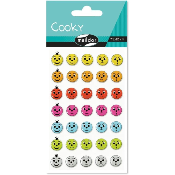 Cooky stickers, smiley