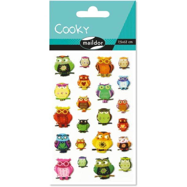 Cooky stickers, ugler