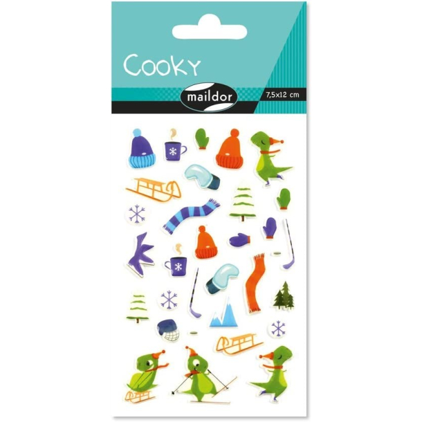 Cooky stickers, vintersport