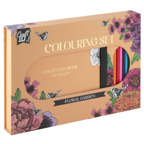 Farvest med Malebog - 96 Designs, 10 Farveblyanter