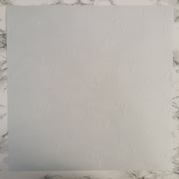 Crafty Bitz - lysebl m. hjerter og blomster