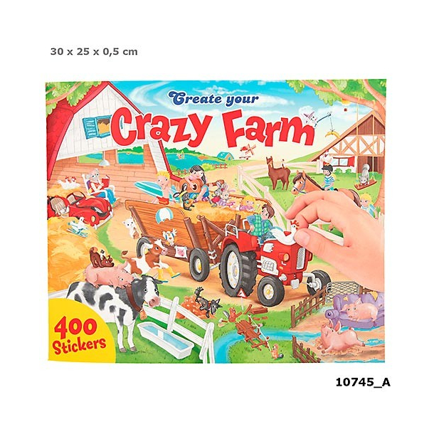 Create your Crazy Farm Aktivitetsbog m. stickers