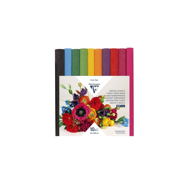 Crepe papir, passionate, 10 ark