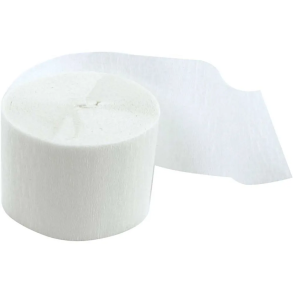 Crepepapir, hvid, 1 rulle