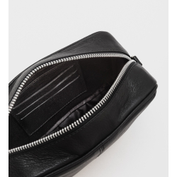 Crossbody Bag I ∙ Leather ∙ Black KUN ONLINE