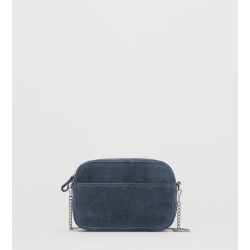 Crossbody Bag I ∙ Suede ∙ Blue KUN ONLINE