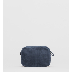Crossbody Bag I ∙ Suede ∙ Blue KUN ONLINE