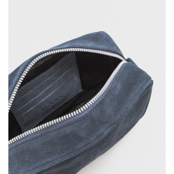 Crossbody Bag I ∙ Suede ∙ Blue KUN ONLINE