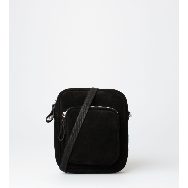 Crossbody Bag - Liv Suede - Black KUN ONLINE