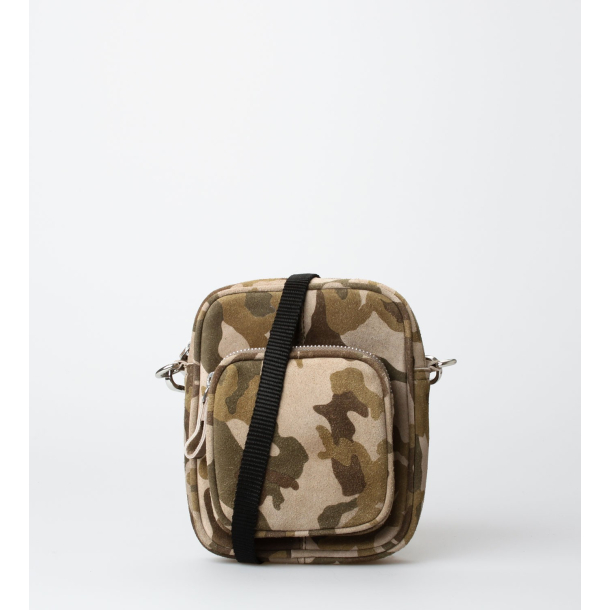 Crossbody Bag - Liv Suede - Camouflage KUN ONLINE