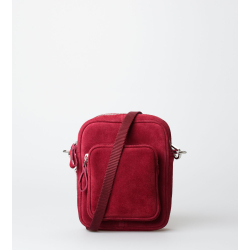 Crossbody Bag - Liv Suede - Persian Red KUN ONLINE