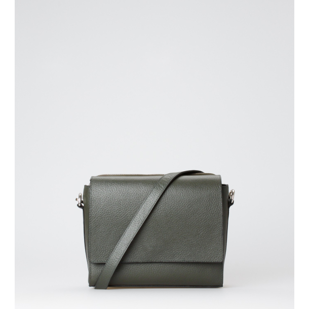 Crossbody Bag ∙ Noted ∙ Celina ∙ Green-Black leather KUN ONLINE