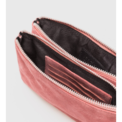 Crossbody Bag ∙ Suede ∙ Rose KUN ONLINE