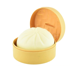 Dampet fyldt bolle, Squeeze, 10 cm