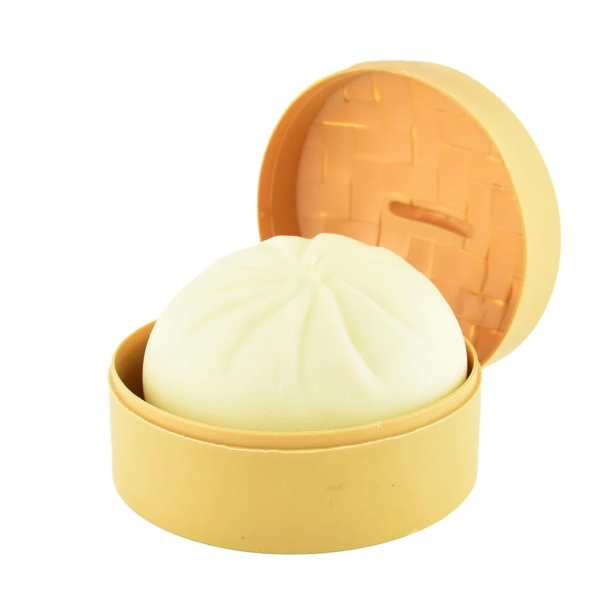 Dampet fyldt bolle, Squeeze, 10 cm