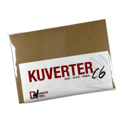 Danmore kuvert, kvist, C6, 20 stk.