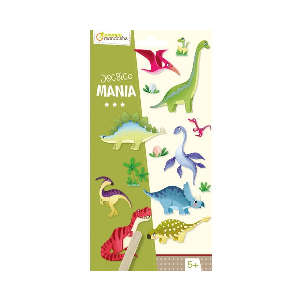 Decalco Mania, Transfer Stickers, Dinosauer