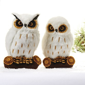 Dekorationsugle med pels, 27cm