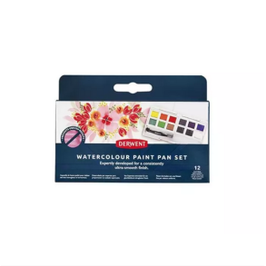 Derwent vandmaling palette, 12 stk