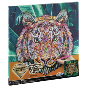 Diamond art p lrred - Tiger 30 x 30 cm