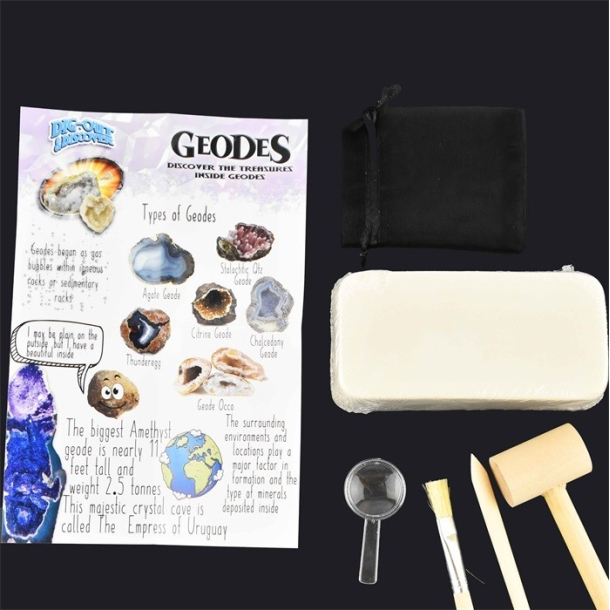 Dig it out and discover - Lilla, Stor Geodes