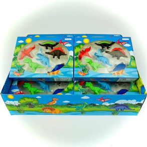 Dino viskelder, 6 stk.