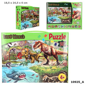 Dino World Puslespil i Box