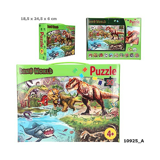 Dino World Puslespil i Box