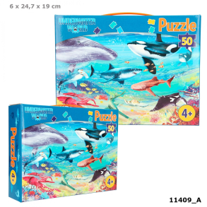 Dino World UNDERWATER Puslespil, 50 brikker