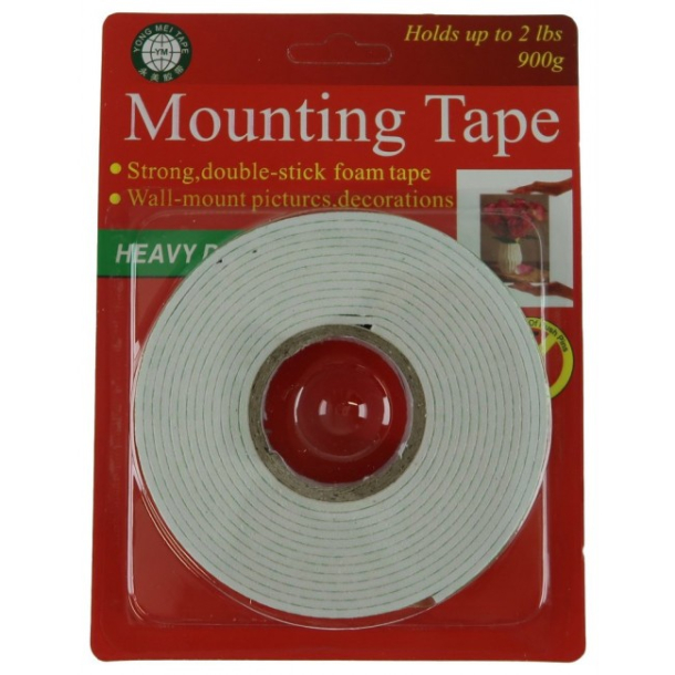 Dobbelt klbende tape, hvid