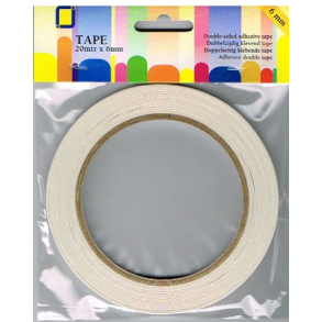 Tape dobbeltklbende 6mm x 20meter