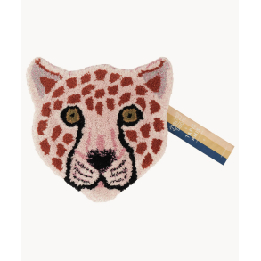 Doing Goods, Pinky Leopard Head Rug